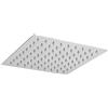 Tyenaza Soffione Doccia a Pioggia, 20 * 20 cm Soffione Doccia Fisso Quadrato con Getti in Silicone Anticalcare, Soffione Doccia ad Alta Pressione con Accessori per Doccia con Finitura Cromata
