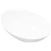 vidaXL Lavello Bianco in Ceramica Lusso Ovale Sanitari Bagno Lavandino Lavabo