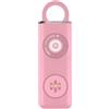 BOKIOESDE Portachiavi con allarme di difesa Protezione di ricarica di tipo C Suono forte Portachiavi di sicurezza in ABS Set di difesa Portachiavi da difesa per donna, rosa