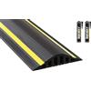 Garadry Kit soglia barriera antiallagamento per porta garage alta 4 cm 2,52 m | PVC flessibile | Il kit completo include 2 adesivi | GaraDry