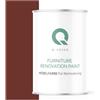 Q-COVER Vernice per mobili semi-opaca, colore: Rosso ossido RAL 3009, 1 L, colore legno per interni | coprente, a base d'acqua, antigraffio, per cucine, armadi, tavoli, giardino