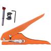 harayaa Perforatrice a foro singolo, utensile per punzonatrice, con pinza per punzonatura in metallo portatile in scala, pinza per punzonatura per bordi per, 15 mm con punta da trapano