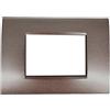 TOT ELECTRIC Placche compatibili con bticino living light AIR placca rigida filo muro quadra per supporti LN4703C (4 Posti, T8 - Testa di Moro)