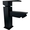 VR VETRINEINRETE Vetrineinrete® Rubinetto per bagno ultra moderno miscelatore orientabile lavabo bidet vasca nero opaco (Rubinetto Lavabo)
