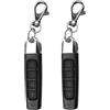 Dorccsi Duplicatore di telecomando 4 in 1 2 pezzi 433/315 MHz duplicatore remoto per garage sostituzione chiave wireless apriporta universale chiave di controllo cancello garage