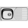 Pyramis ET33 FORK, Lavabo da incasso in acciaio INOX, liscio, 100145302