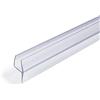 FEINIAO Guarnizione per Schermo Protettivo Doccia e Vasca, Box Doccia Trasparente, Facile da Installare per Vetro da 4-12 mm (8 mm, h Tipo 100 cm)