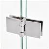 SPORTARC 2 Pezzi Morsetto Cerniera per Porta in Vetro, Cerniere per Porta Doccia in Bagno, Cerniera Singola in Lega di Zinco per Vetro per Armadio Cucina(180 Gradi)