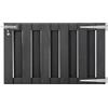 HaoChrymec Cancello da Giardino in WPC, Design Robusto con Serratura di Sicurezza, Cancello Giardino Esterno, Cancelletto Giardinos, per Recinzione e Ingresso, Colore Grigio, 100 x 60 cm