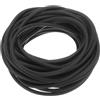QUARKZMAN Nastro Tenuta Schiuma Silicone, Diametro 3,2 Mm (0,13) Lungo 6 Metri (19,69 Ft), Guarnizione Gomma Spugna Rotonda Corda Gomma Solida per Macchinari e Industrie, Nero