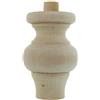 FERRAMENTA GEPA PIEDI PER MOBILI ART. 53009 IN LEGNO GREZZO - 4 PZ. 78X115