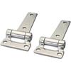 ZAMETTER Cerniere a T in acciaio inox 304, 2 pezzi, accessori per porte, 135 mm di lunghezza, lucide, per barche, yacht, armadietti, porte, set di montaggio per porte di armadi pensili