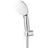 Grohe Tempesta 110 - Soffione doccia con supporto a parete e tubo da 125 cm