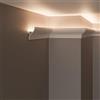 create luxury GRAND DECOR Cornici velette per led a soffitto e parete (lunghezza 2 metri - KH906), per illuminazione indiretta con le strisce led | decorative, prefabbricate in duropolimero