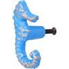 MAGICLULU Pomello per Mobile Guardaroba a Foro Singolo Forma Cavalluccio Marino in Ferro Blu, Manopola Decorativa Facile da Installare per Cassetti e Armadi Tema Oceano