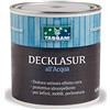 Tassani Finitura protettiva cerata all'acqua TASSANI DECKLASUR per legno antigoccia con protezione ai raggi UV vari colori - LT.0,750, TRASPARENTE