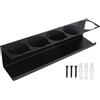 Generisch Organizer per bottiglie di colore - Set con 5 fori per lattine, robusto in acciaio, contenitore per bottiglie spray, organizer da officina a parete, porta barattoli di lubrificante, scaffale