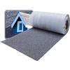 DAPRONA Banda colmo per tegole bituminose, autoadesiva, grigia, rotolo 5 m x 32 cm, guaina bituminosa per casetta da giardino carport casetta per uccelli, sigillatura colmo