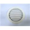 Arieggiare Griglia di Ventilazione Circolare in Alluminio bianca con Rete di protezione per la mandata e ripresa Aria esterna - diametro 200mm