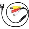 VR VETRINEINRETE Vetrineinrete® Micro camera obiettivo a vite AHD 1.3 mp 720p a colori cablata videosorveglianza telecamera nascosta full hd microcamera piccola occultabile pinhole spy 202D per interni C41