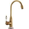 LAKKOAKOAA Rubinetto Cucina Rubinetto Lavello, Anticato Vintage Stile Girevole A 360 ° Monocomando Ottone Miscelatore Cucina Con Regolazione Caldo E Freddo, Rubinetto Lavello Cucina, Bronzo