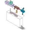 Koblenz Kit Sistema Scorrevole Porte con Binario 190 cm 40 kg Portata
