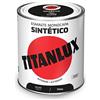 Titanlux Smalto sintetico nero opaco, 750 ml, vernice per metallo, per interni/esterni