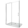 Bonussi Porta Parete Doccia 155 cm 1 Anta Scorrevole in Cristallo Trasparente 6mm H190 Sailor