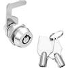 DAZZLEEX Cassetta postale di sicurezza, serratura a cilindro tubolare Camlock a 90 gradi gancio camma cassetta degli attrezzi per porta armadio serrature con chiavi + chiavi