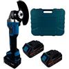 Generico Smerigliatrice Angolare a Batteria, 100/125mm Flex da 98V con 2 Batterie da 6.0Ah, Motore senza Spazzole Brushless 8500 giri/min, con Base di Ricarica e Valigetta