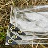 ZHUOZ1T Telone Trasparente per Esterni,Telo impermeabile in PVC,Riutilizzabile Telo Trasparente,per Giardini Terrazze Balconi Automobili Piante Serre,con occhielli (1,4m x 2,1m)