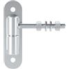 SOTECH cerniera per cancello Ø 24 mm M12 x 96 mm portata 150 kg/pezzo con piastra avvitabile cerniera per cancello in acciaio zincato