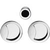 Colombo Design MANIGLIA PER PORTA SCORREVOLE COLOMBO DESIGN MOD. OPEN SENZA SERRATURA ID211 CROMAT