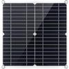 CashMuch Flessibile Pannello Solare 20W 18V Monocristallino Doppia Porta USB Auto Marine Caricabatteria con Kit di Installazione