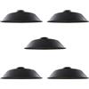 LEDSone 5 paralumi per lampada a sospensione a soffitto in metallo nero stile retrò, paralume in stile vintage industriale da 26 cm