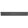 Euroshoppingonline Griglia per canaletta in polipropilene capolimero carrabile nero 13x100 cm abs pozzetti rettangolari scolo acqua