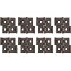 QUARKZMAN 8Pz Cerniere a Doppia Azione 1,85 Stile Retrò Bronzo Rosso | per Schermo Pieghevole, Cerniere a Doppia Oscillazione, per Porta a Schermo, con Rotazione di 270 Gradi