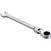 KATUR Chiave combinata a cricchetto 11 mm, chiave a cricchetto con testa flessibile, design industriale a doppio uso, utensile metrico professionale in acciaio al cromo vanadio