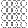 uxcell Sourcingmap, a14022400ux0395, Guarnizione in gomma flessibile del filtro dell'olio O-ring sigilla 31 x 28 x 1,5 mm, 20 pezzi