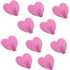 Angoily 10Pcs Auto- Adesivo Gancio Adesivo a Forma di Cuore Andanni a Parete Ganci da Parete Coat Gancio per Il Bagno Cucina Rosa
