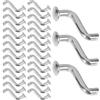 ULTECHNOVO Clip Per Scaffalature Per Pallet J Bullone Perno Di Sicurezza Con Rivetti Testa Piatta Accessori Per Mensole Magazzino 1.46X1.06X0.47 Pollici