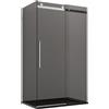 OLIMPO DOCCE Box Doccia due lati Fume Nero porta scorrevole Senza profili H195 8mm anticalcare EUCLIDE - 70x120
