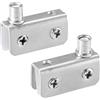 SPORTARC Morsetto regolabile per porte in vetro, per vetrine, vetrine, porte in vetro, armadietti, cerniere per vetri da 5 a 8 mm