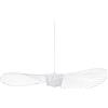 Ds UUby Lampada A Sospensione Vertigo Lampadario Vintage Da Soggiorno ， Luci Cappello In Fibra Di Vetro/Poliuretano（ Altezza Luce Regolabile 2 M ）Luci Sospese E27 Per Paralume Ristorante White 100cm