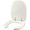IDROTOP Copriwater DISABILI per VASO DISABILI SIMAS BIANCO cerniera cromo normale o rallentata soft close
