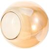 VALICLUD Paralume Lampadario Vetro Sfera Diametro Paralume Moderno Semi Sfera Ambra Copertura Lampada Decorativa Leggera e Facile da Installare per Soggiorno e Camera