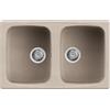Elleci Lavello Incasso Master 350 2 vasche 79×50 Avena Granitek LGM35051