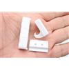 AWITALIA - kit di Ganci Gancio antinfortunistico per Zanzariera Laterale, seconda Generazione, 3 Pezzi, Vari Colori nostra produzione, NO STAMPA IN 3D, stampaggio a fusione.(Bianco, Kit 2 Ganci)