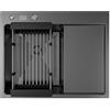 ANW HOME Lavello Cucina 1 Vasca con Gocciolatoio, Lavandino Cucina in Acciaio Inox 304, 63x50 cm, Grafite PVD, Rivestimento Nano, Spessore 3+1 mm, con Sifone, Dispenser Sapone e Cestello