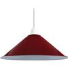 Generic Homin Paralume retrò vintage cono in metallo paralume facile da installare paralume industriale 4 cm E27 foro per appendere per cucina soggiorno bar corridoio (Rosso)